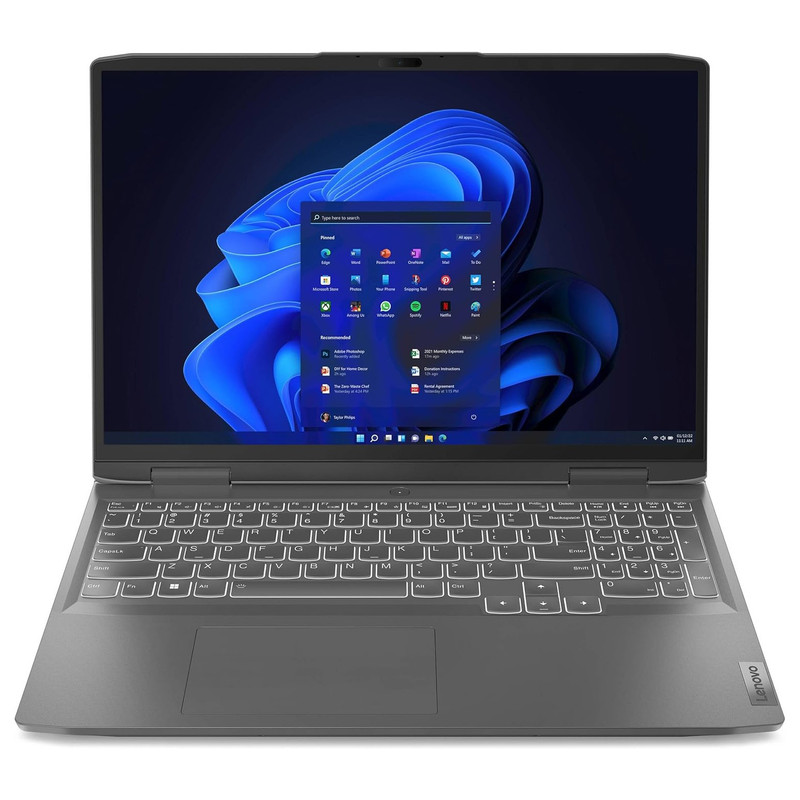 لپ تاپ 16 اینچی لنوو مدل LOQ 16IRH8-i7 13620H 64GB 512SSD RTX4060 W - کاستوم شده