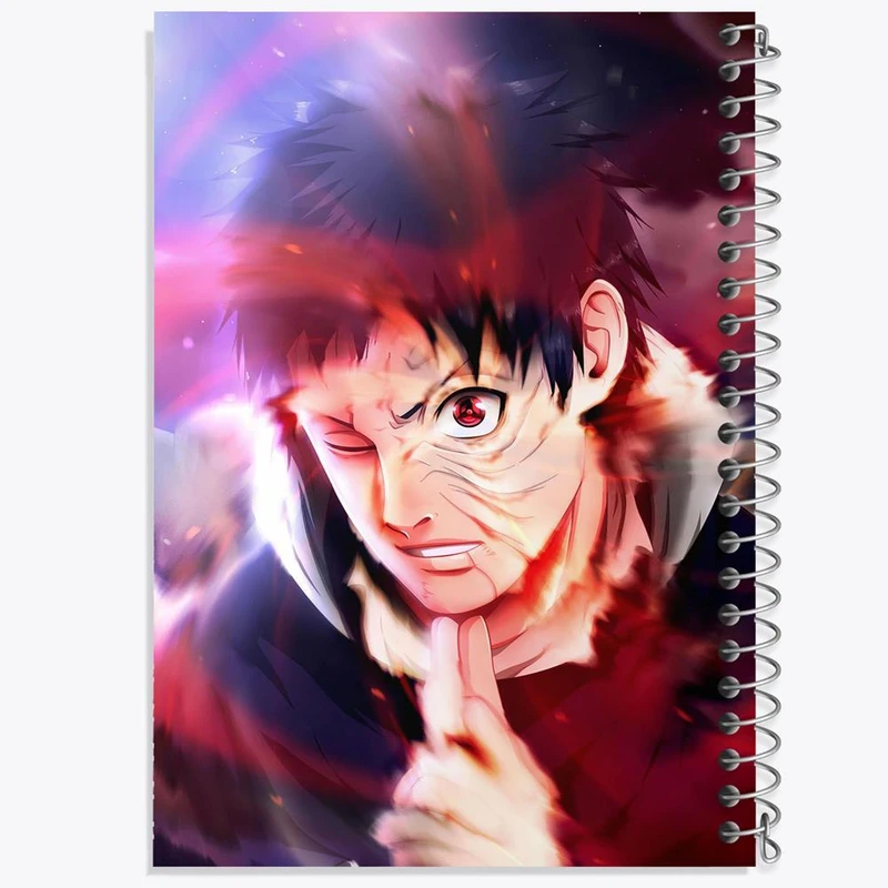 دفتر مشق 50 برگ خندالو مدل اوبیتو اوچیها انیمه ناروتو Naruto  کد 11282