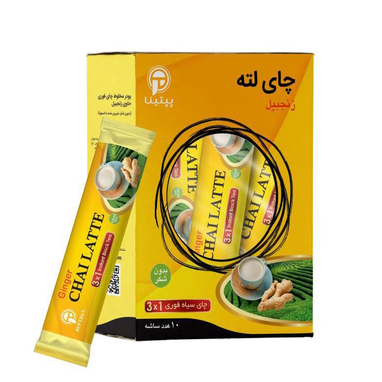 چای لته زنجبیل بدون شکر پپتینا بسته 10 عددی