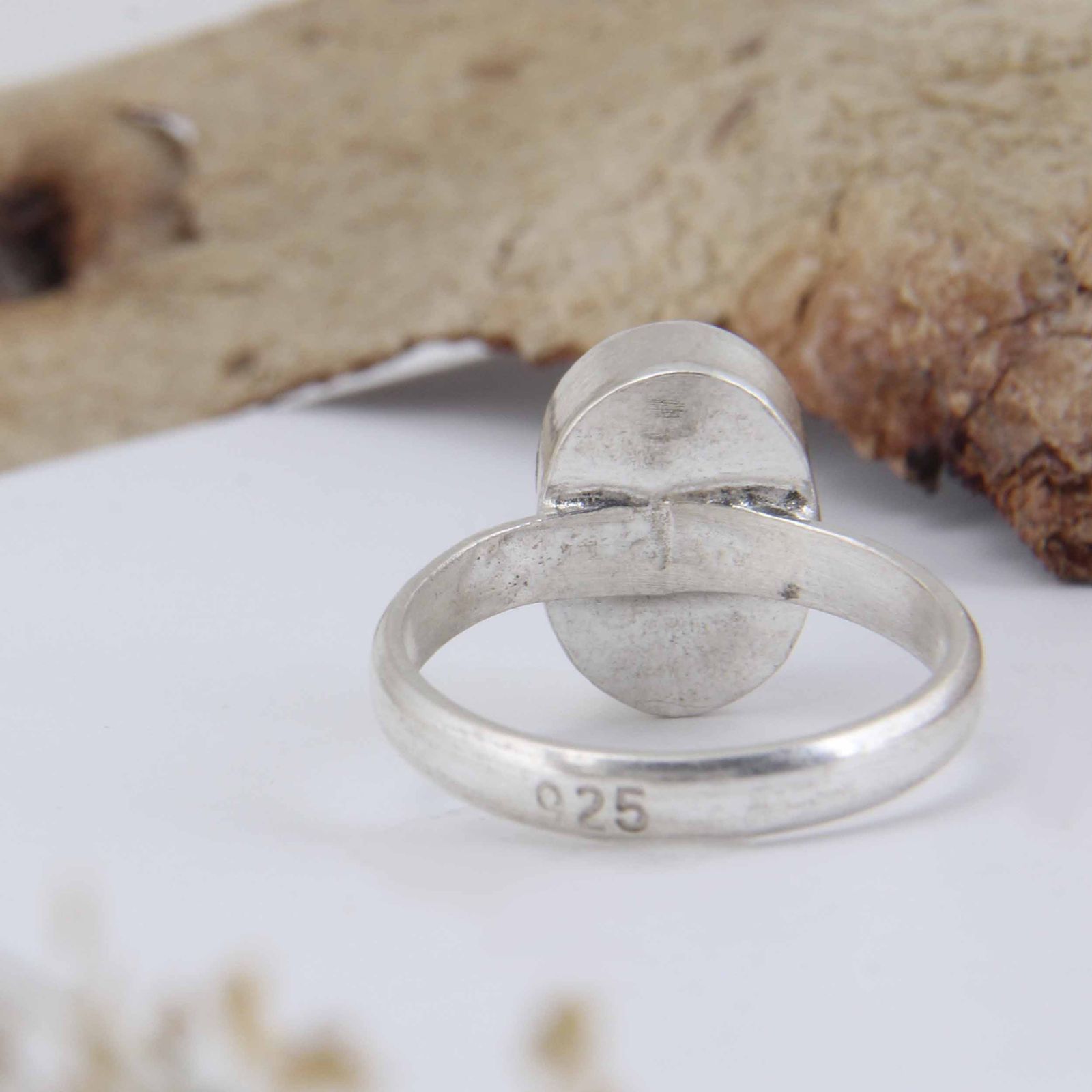 انگشتر نقره زنانه مدل رکاب دست ساز فیروزه نیشابور کد AW_736 - - 2