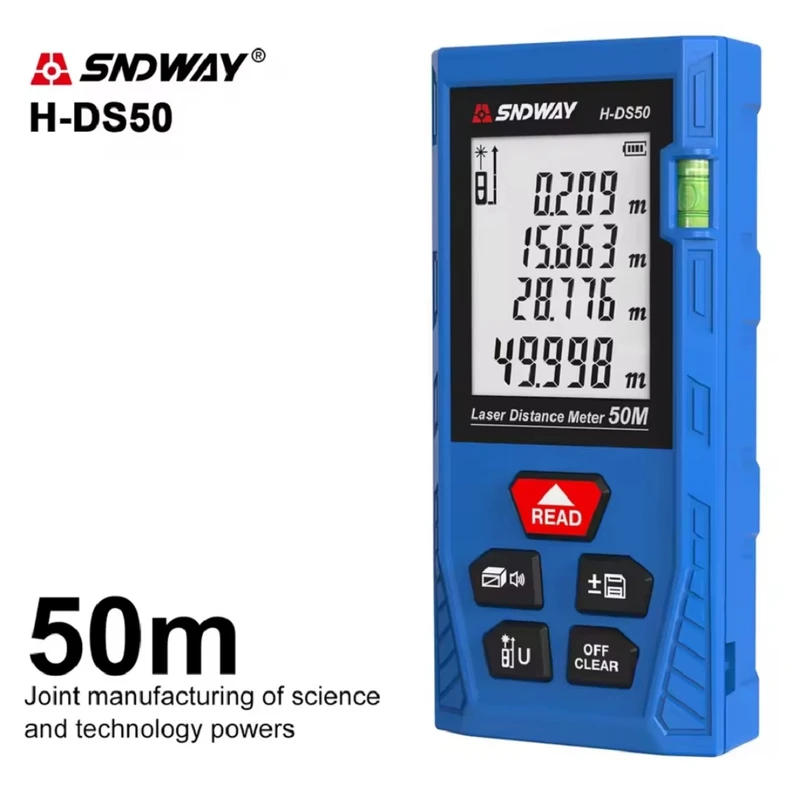 عکس شماره 4 : متر لیزری سندوی مدل h-ds50 برد 50 متر