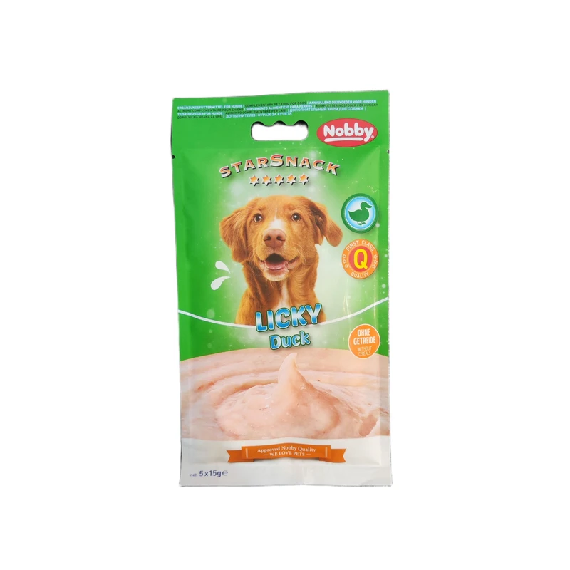 بستنی سگ نوبی مدل Licky Duck طعم اردک وزن 75 گرم  بسته 5 عددی