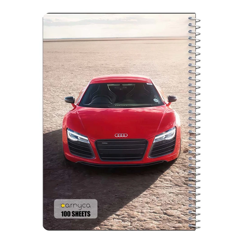 دفتر مشق 100 برگ سیمی کارنیکا طرح آئودی Audi کد 67163