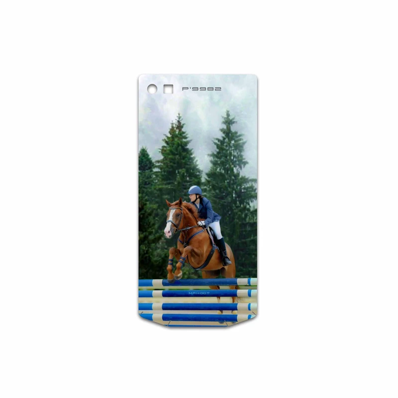 برچسب پوششی ماهوت مدل Equestrianism مناسب برای گوشی موبایل بلک بری P9982