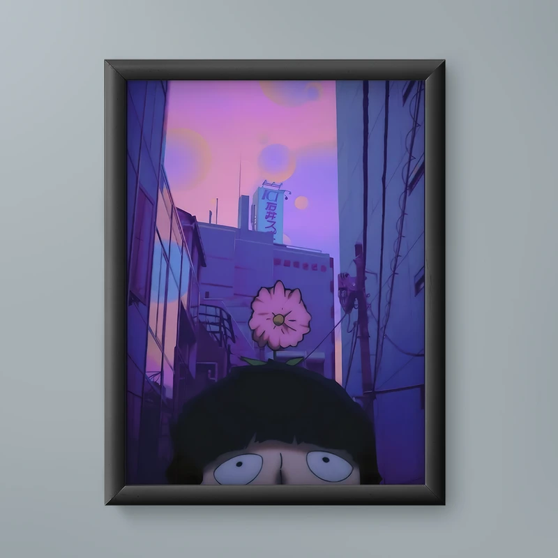 تابلو مدل انیمه شیگئو کاگیاما موب سایکو 100 Shigeo Kageyama Mob Psycho 100 anime 14