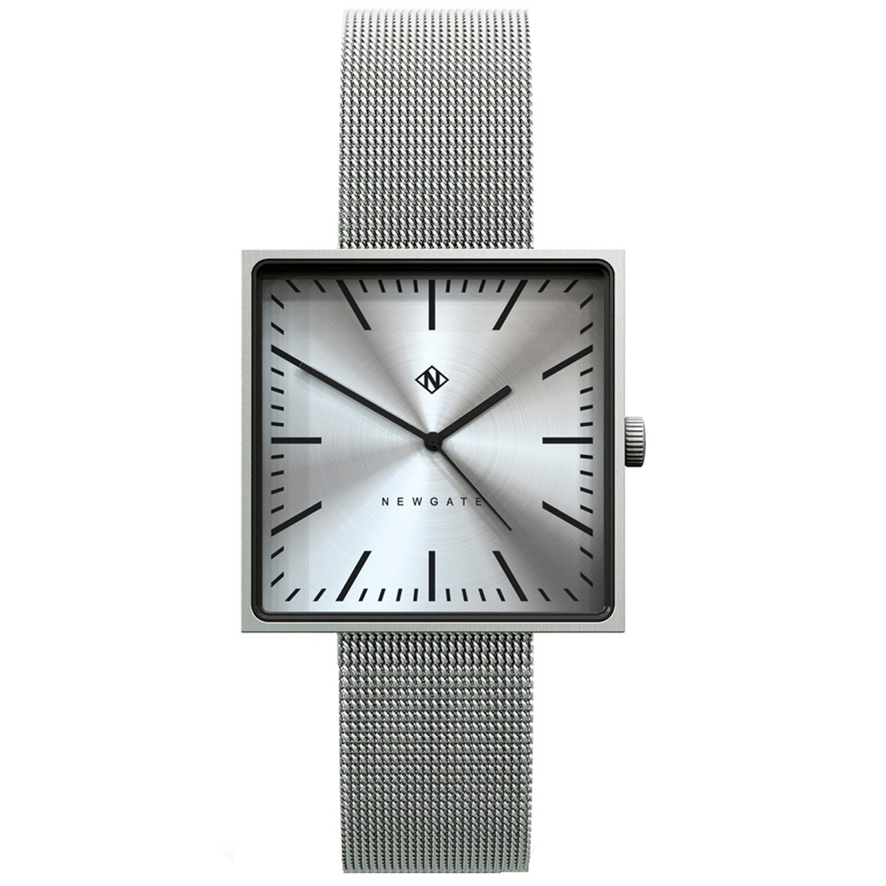 ساعت مچی عقربه ای نیوگیت مدل The Cubeline Stainless steel Case Steel mesh Strap