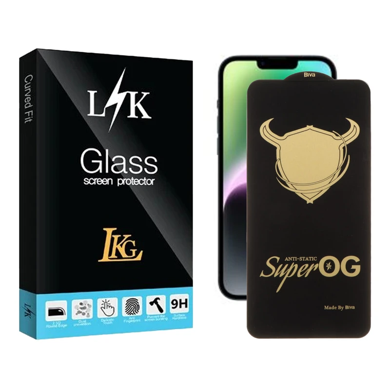 محافظ صفحه نمایش ال کا جی مدل Super-OG مناسب برای گوشی موبایل اپل iPhone 14