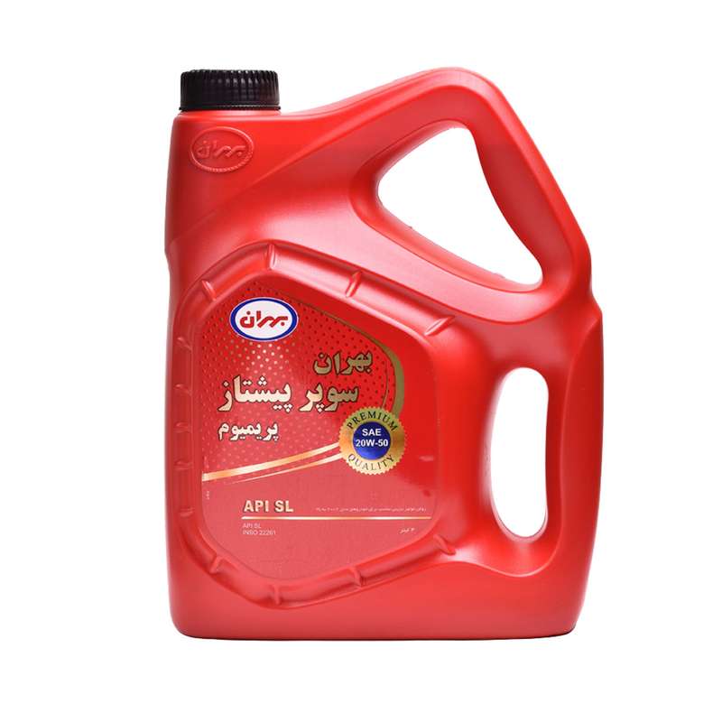 روغن موتور خودرو بنزینی بهران مدل SAE 20W-50 حجم 4 لیتر