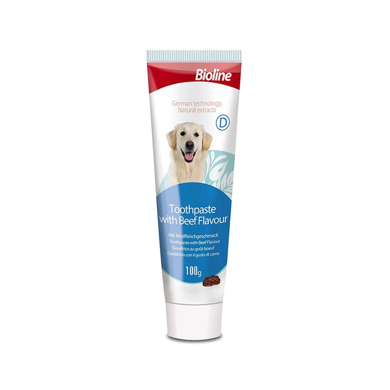خمیر دندان سگ بایولاین مدل Dog Toothpaste با طعم گوشت گاو وزن 100 گرم