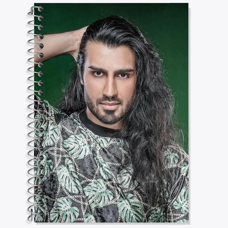 دفتر زبان 50 برگ خندالو مدل سه خط طرح رهام هادیان ماکان بند کد 27278