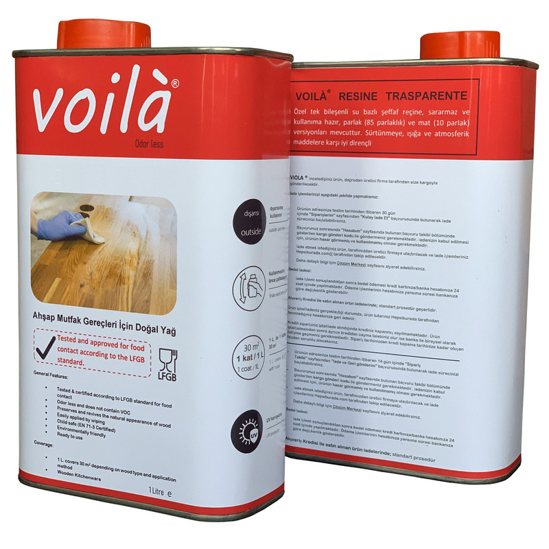 روغن بی رنگ ظروف چوبی وویلا مدل Kitchenware حجم 1 لیتر