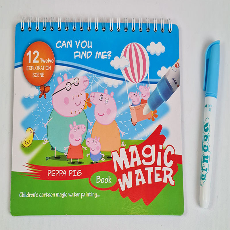 دفتر نقاشی مجیک واتر طرح پپا پیگ مدل 3-999 به همراه ماژیک
