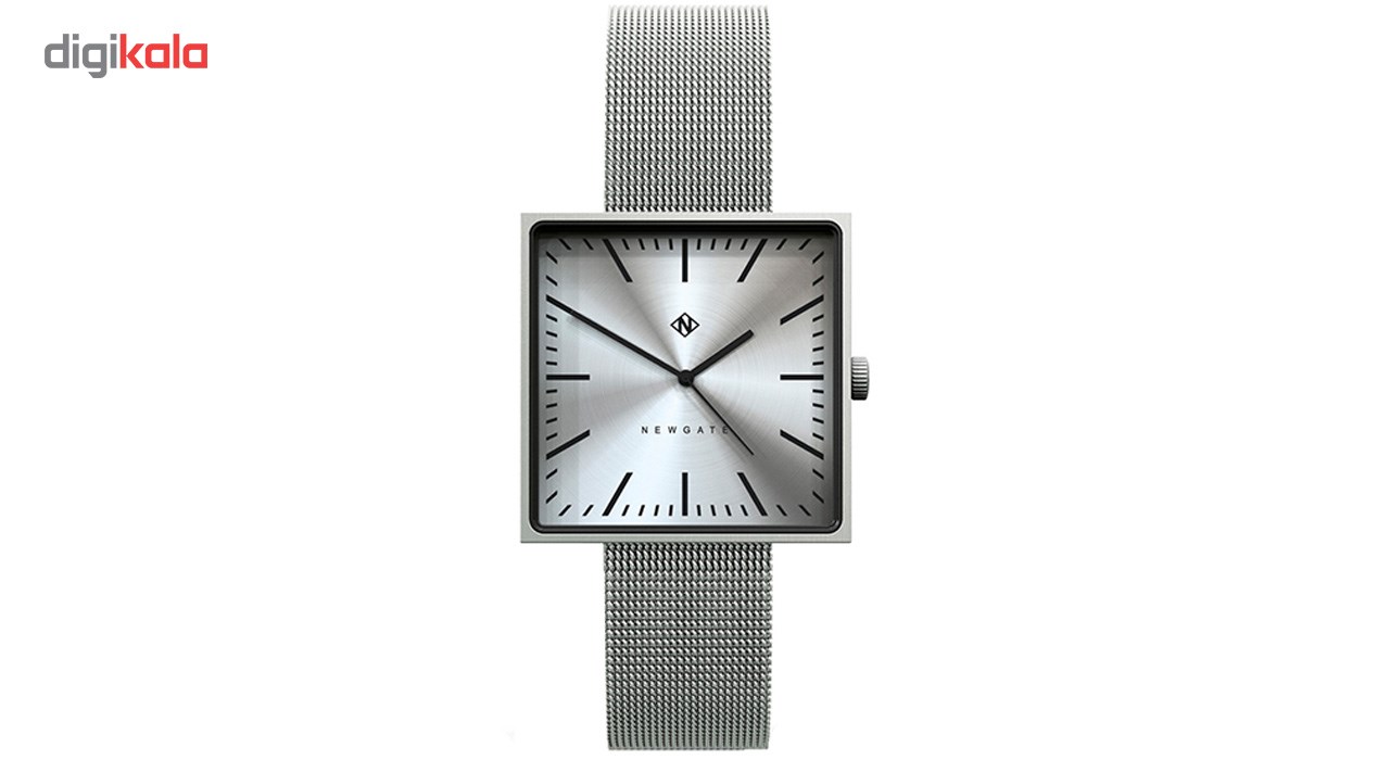 ساعت مچی عقربه ای نیوگیت مدل The Cubeline Stainless steel Case Steel mesh Strap