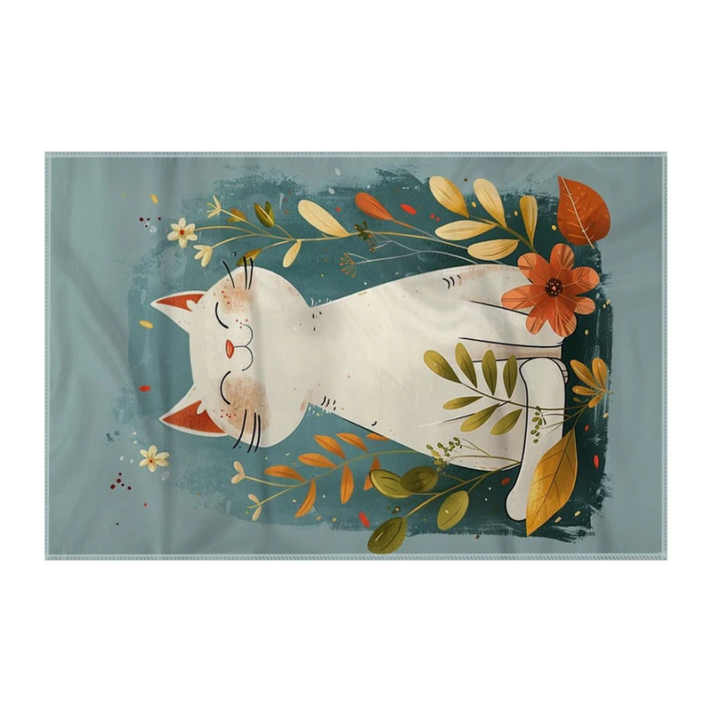 کاغذ کادو ترمه طراحان ایده مدل گربه خوشحال کد strm1070