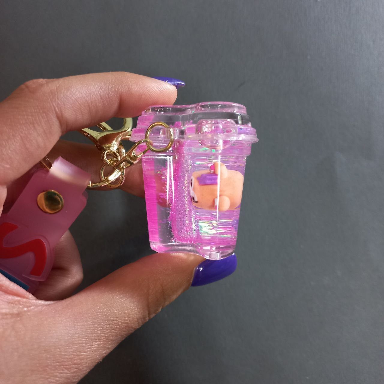 جاکلیدی دخترانه مدل آکواریومی طرح روباه کد R1