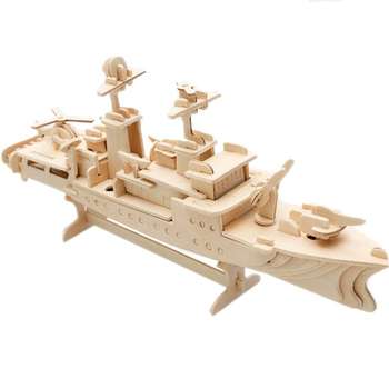 پازل چوبی سه بعدی ژیکوباو مدل ناوچه جنگی