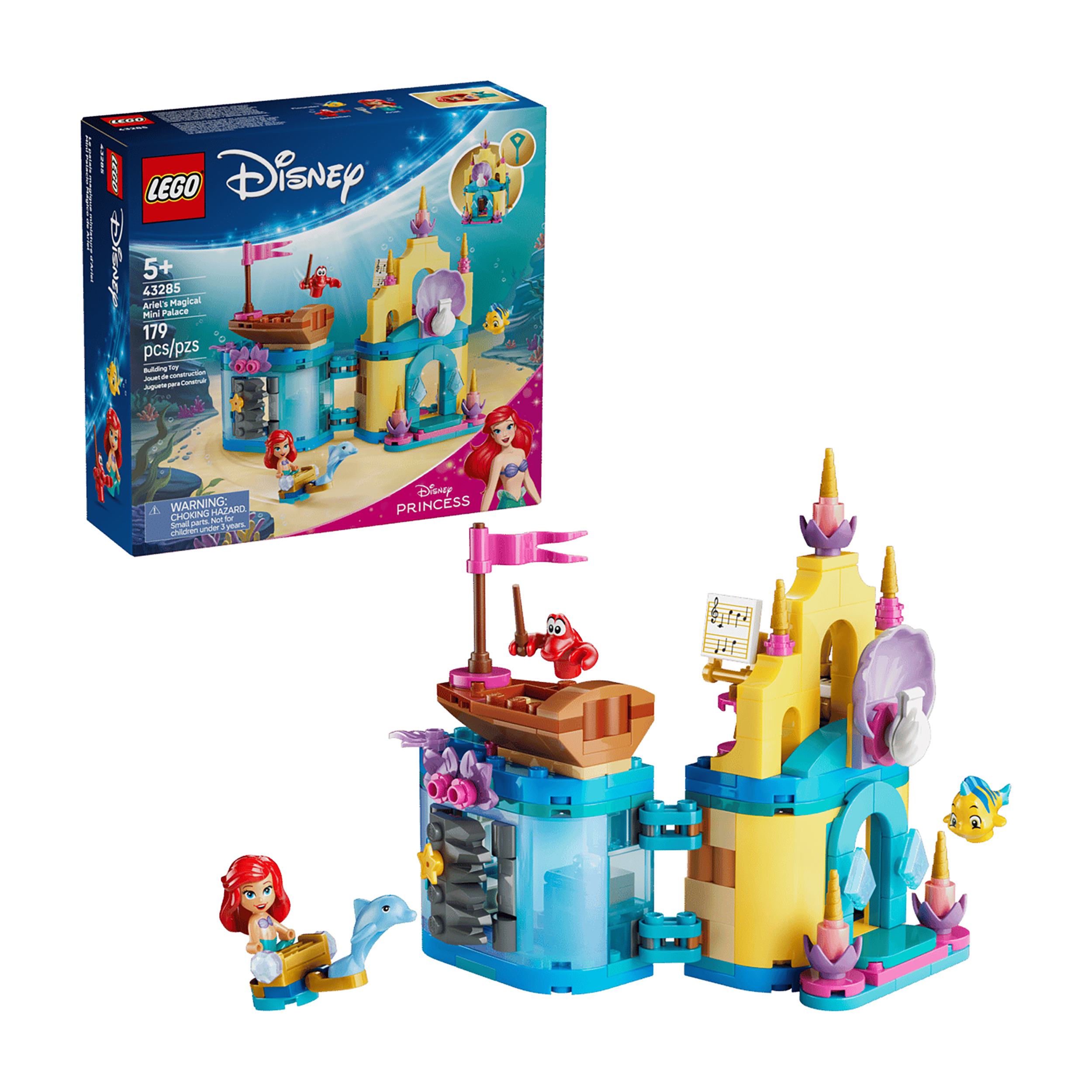 لگو 179 تکه سری Disney مدل Ariel's Magical Mini Palace کد 43285