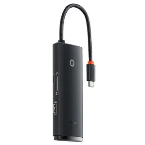 هاب 6 پورت usb-c باسئوس مدل WKQX050001