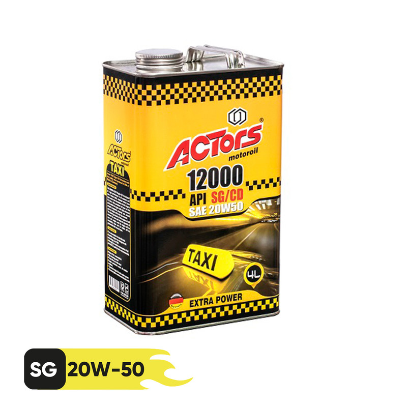 روغن موتور آکتورس مدل (TAXI)  20W50  حجم 4 لیتر