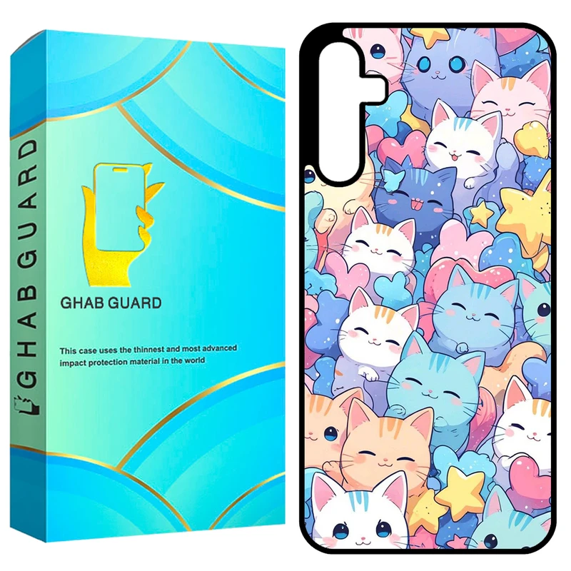 کاور قاب گارد طرح گربه مدل GCHPA35 مناسب برای گوشی موبایل سامسونگ Galaxy A35 5G