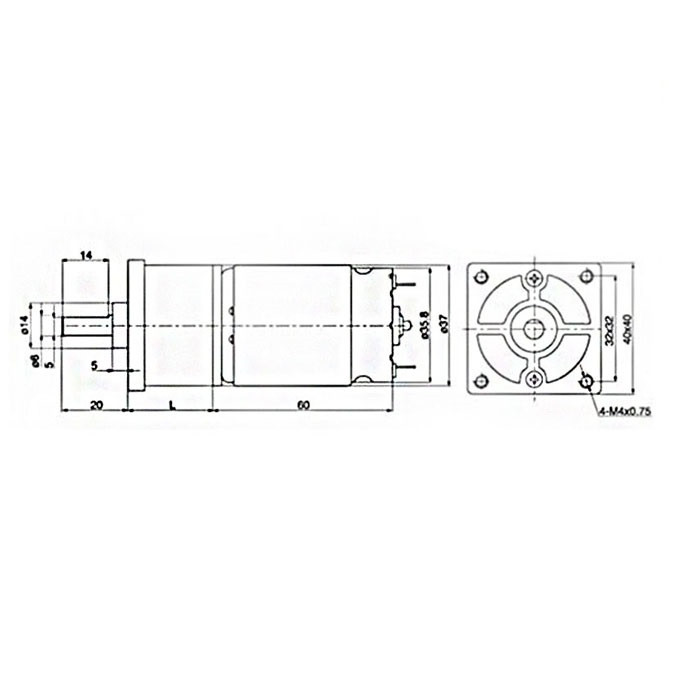 موتور آرمیچر گجت مدل ZGA37FH