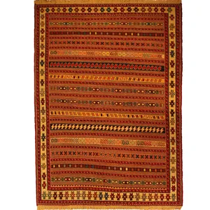 قالیچه گلیم دستبافت ورنی دو و نیم متری کد 110