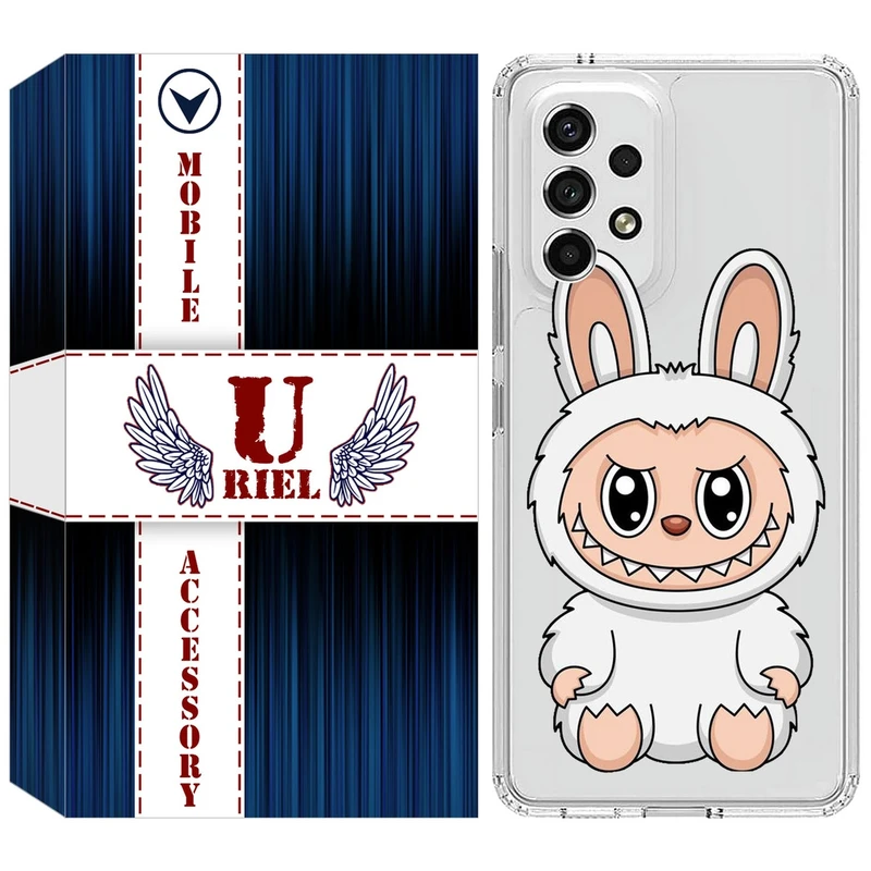 کاور یوریل مدل Clear کد 113 طرح لبوبو Labubu مناسب برای گوشی موبایل سامسونگ Galaxy A72