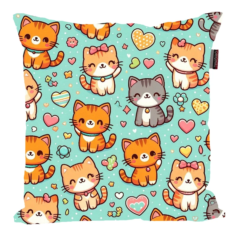 کوسن پاد آفرین مدل فانتزی طرح عروسکی گربه کد PK30555