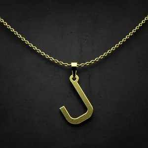 گردنبند طلا 18 عیار زنانه مدوپد مدل حرف ل کد I2-1-1251