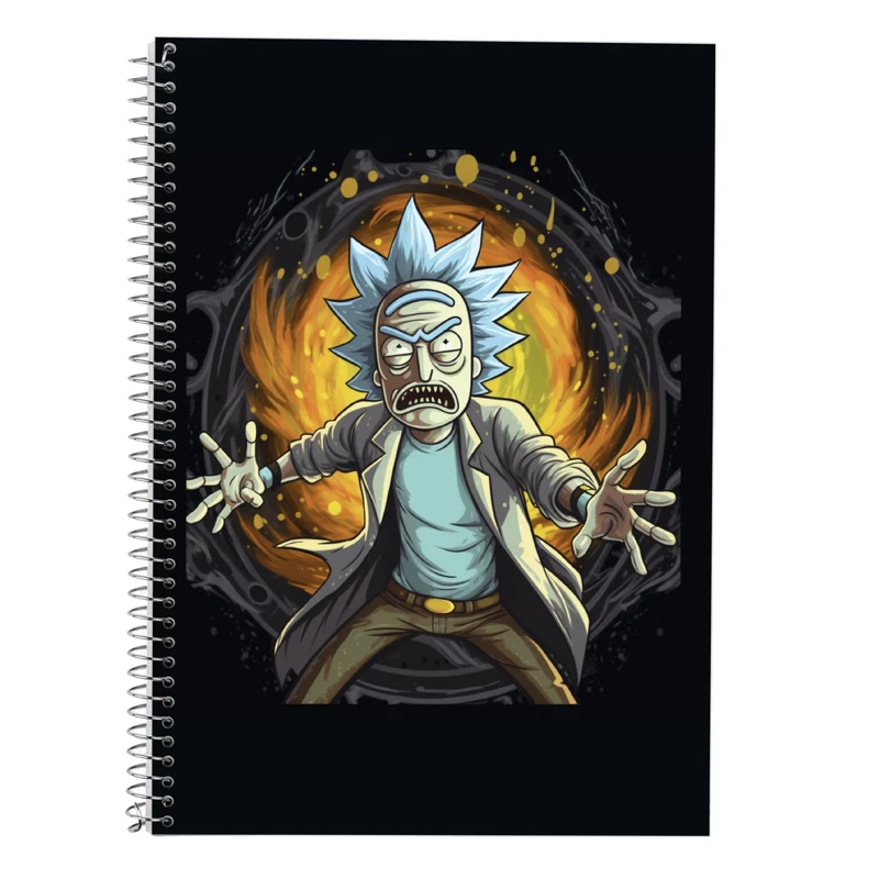 دفتر لغت 50 برگ مدوپد طرح ریک اند مورتی rick&morty کد DF10883
