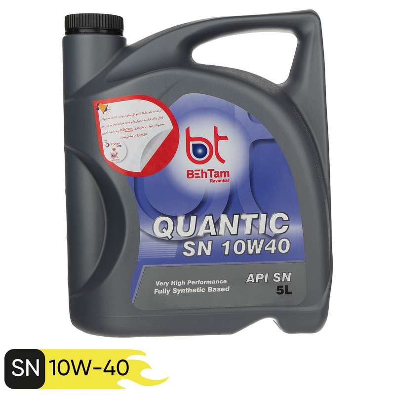روغن موتور خودرو بهتام روانکار مدل 10W40 Quantic حجم 5 لیتر