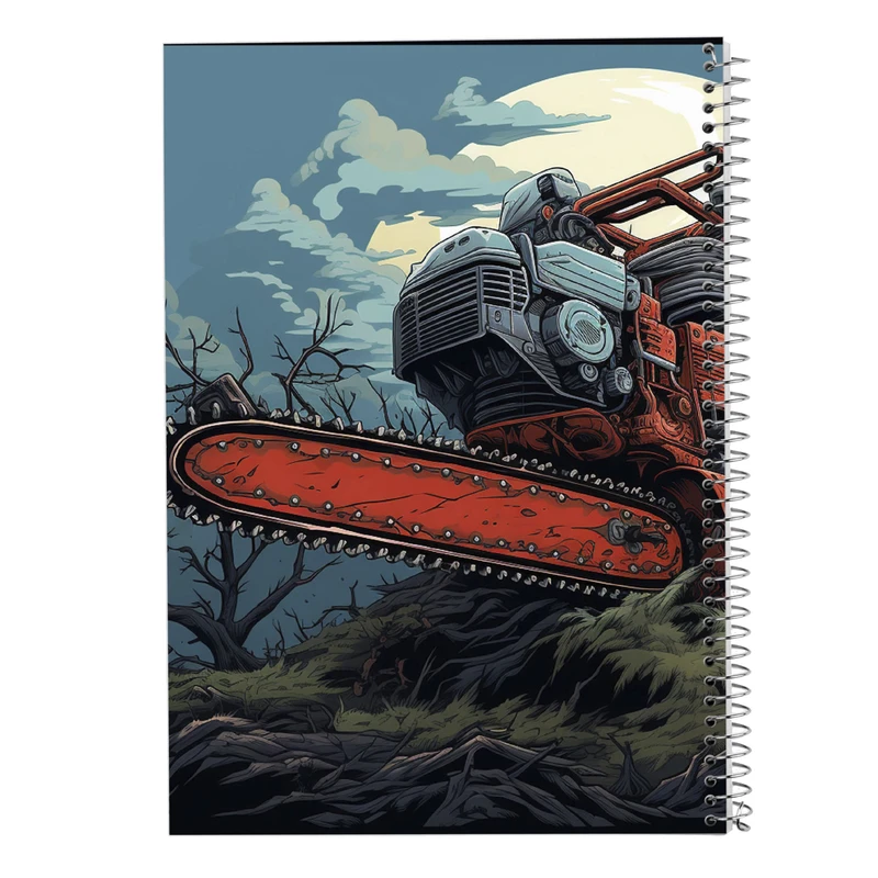 دفتر شطرنجی 50 برگ مدوپد مدل ChainSaw Man کد DF10920