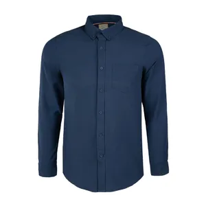 پیراهن آستین بلند مردانه جوتی جینز مدل کلاسیک کد 303061 رنگ سرمه‌ای