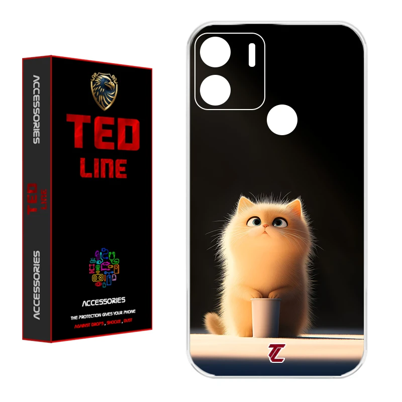 کاور تدلاین طرح گربه کد 1217 مناسب برای گوشی موبایل شیائومی Redmi A1 Plus / A2 Plus / Poco C51