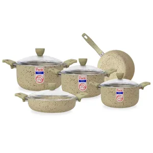 سرویس قابلمه 9 پارچه گرانیتک پرارین کد 2603