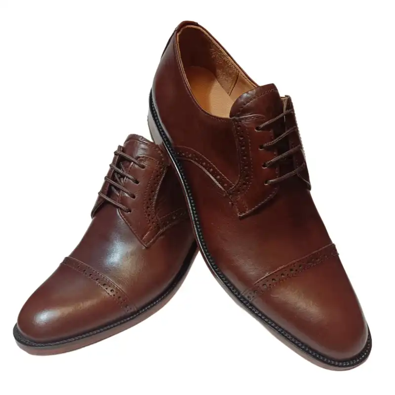 کفش مردانه مدل دست دوز تمام چرم کد 1003BR