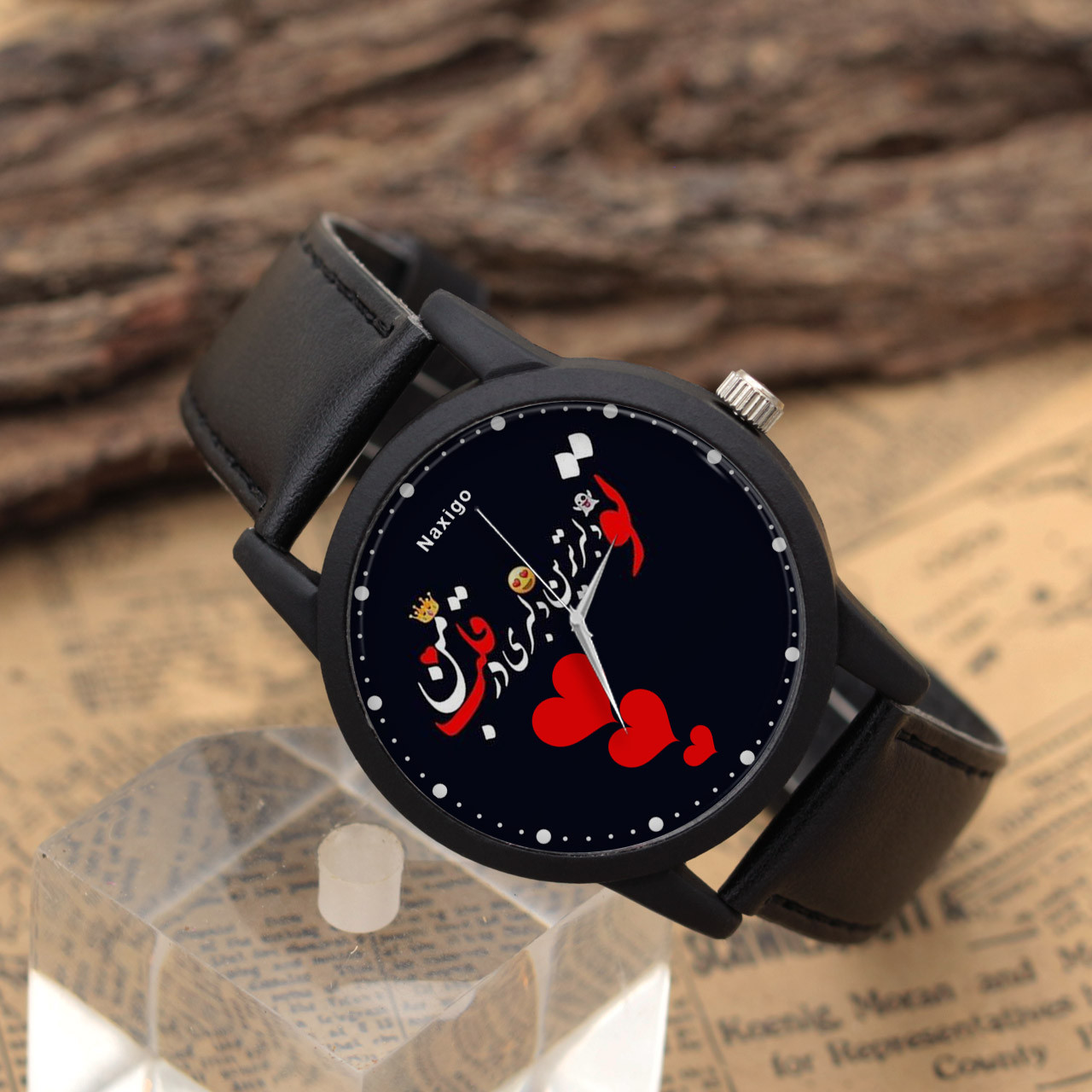 ساعت مچی عقربه ای ناکسیگو مدل تو دلبر ترین دلبری در قلب من کد LF13370 ساعت مچی عقربه ای ناکسیگو مدل تو دلبر ترین دلبری در قلب من کد LF13370