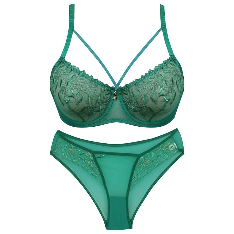 ست شورت و سوتین زنانه پانیذ مدل 9018 رنگ سبز