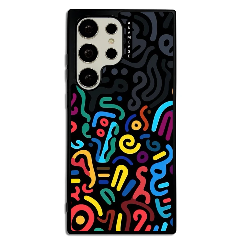 کاور آکام مدل AMC-WSGS23U-DOODLE8 مناسب برای گوشی موبایل سامسونگ Galaxy S23 Ultra