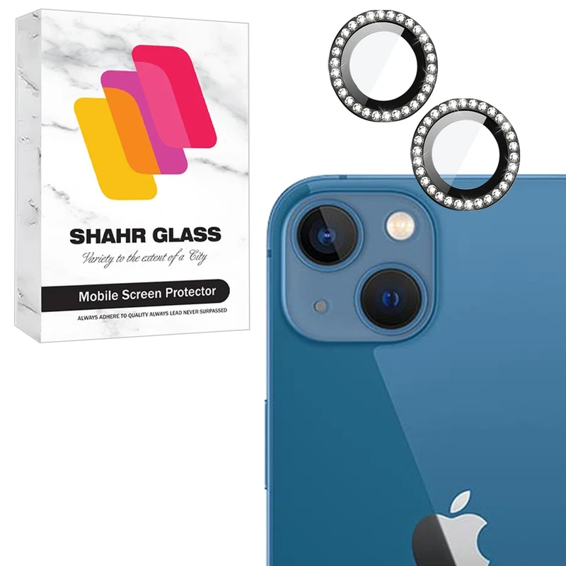 محافظ لنز دوربین شیشه‌ای شهر گلس مدل NRIS20 مناسب برای گوشی موبایل اپل iPhone 14