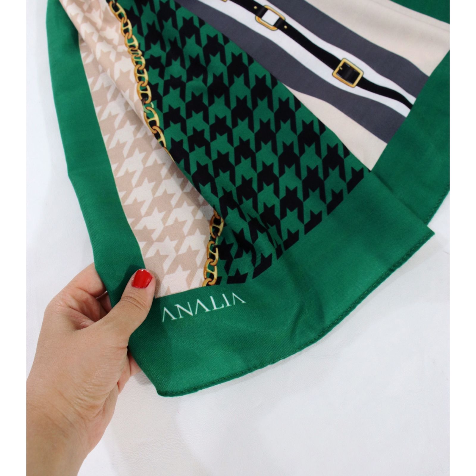 شال زنانه مدل موهر طرح پیچازی کد 2762 - - 20