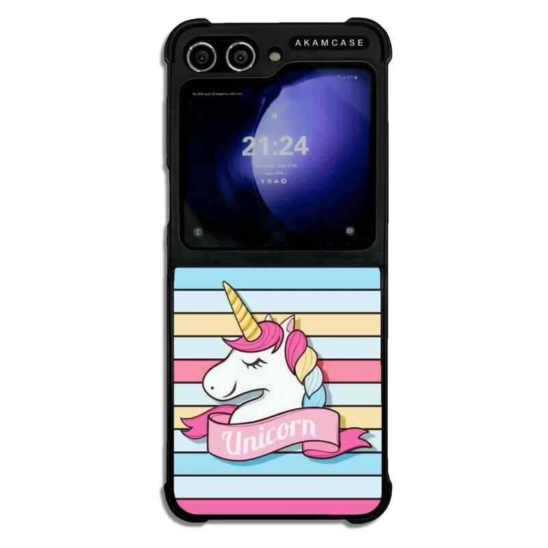 کاور آکام مدل AMCWSGZFLIP5-UNICORN15 مناسب برای گوشی موبایل سامسونگ Galaxy Z Flip 5