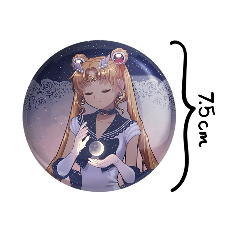 آینه جیبی خندالو مدل اوساگی تسوکینو انیمه سیلور مون Sailor Moon  کد 17458