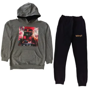 ست هودی و شلوار دخترانه طرح موزیک کد 320