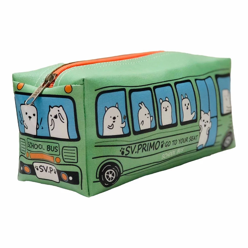 کیف لوازم جانبی مدل اتوبوسی طرح گربه های وروجک کد 01-mobail