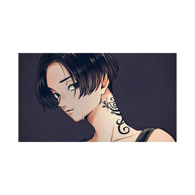 استیکر لپ تاپ و موبایل مدل انیمه طرح توکیو ریونجرز مانجیرو سانو مایکی Tokyo Revengers Manjiro Sano Mikey کد 3414