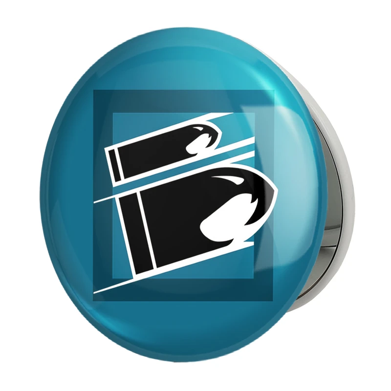 آینه جیبی خندالو طرح buck  بازی رینبو سیکس سیج  مدل تاشو کد 30336