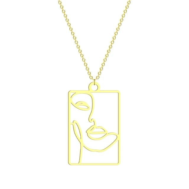 گردنبند طلا 18 عیار زنانه آرا مدل دختر