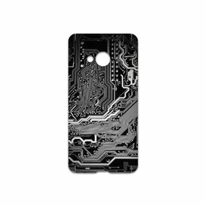 MAHOOT Black Printed Circuit Board Cover Sticker for HTC U Play
