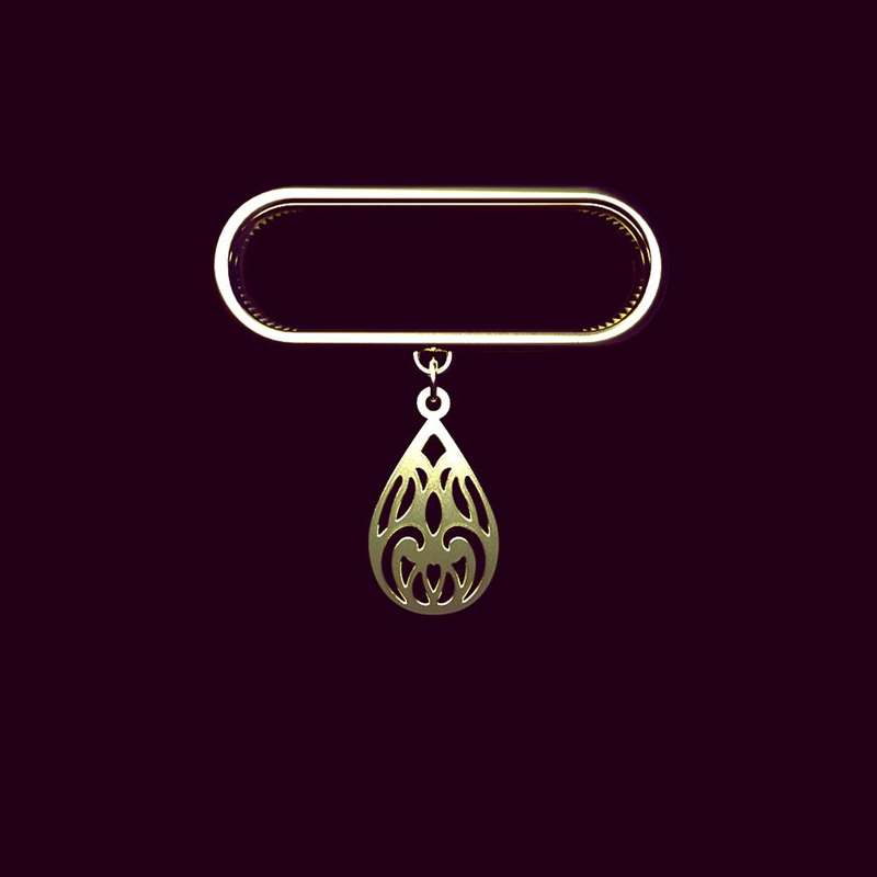 آویز ساعت طلا 18 عیار زنانه مدوپد مدل گل اسلیمی کد SD1-1094